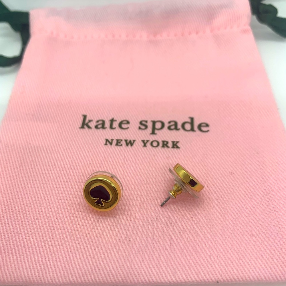 Kate Spades Round gold plated Stud Earrings